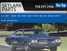 Tablet Screenshot of buickskylarkpart.com